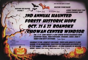2nd Annual Haunted Forest flyer