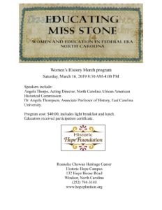 Educating Miss Stone Flyer